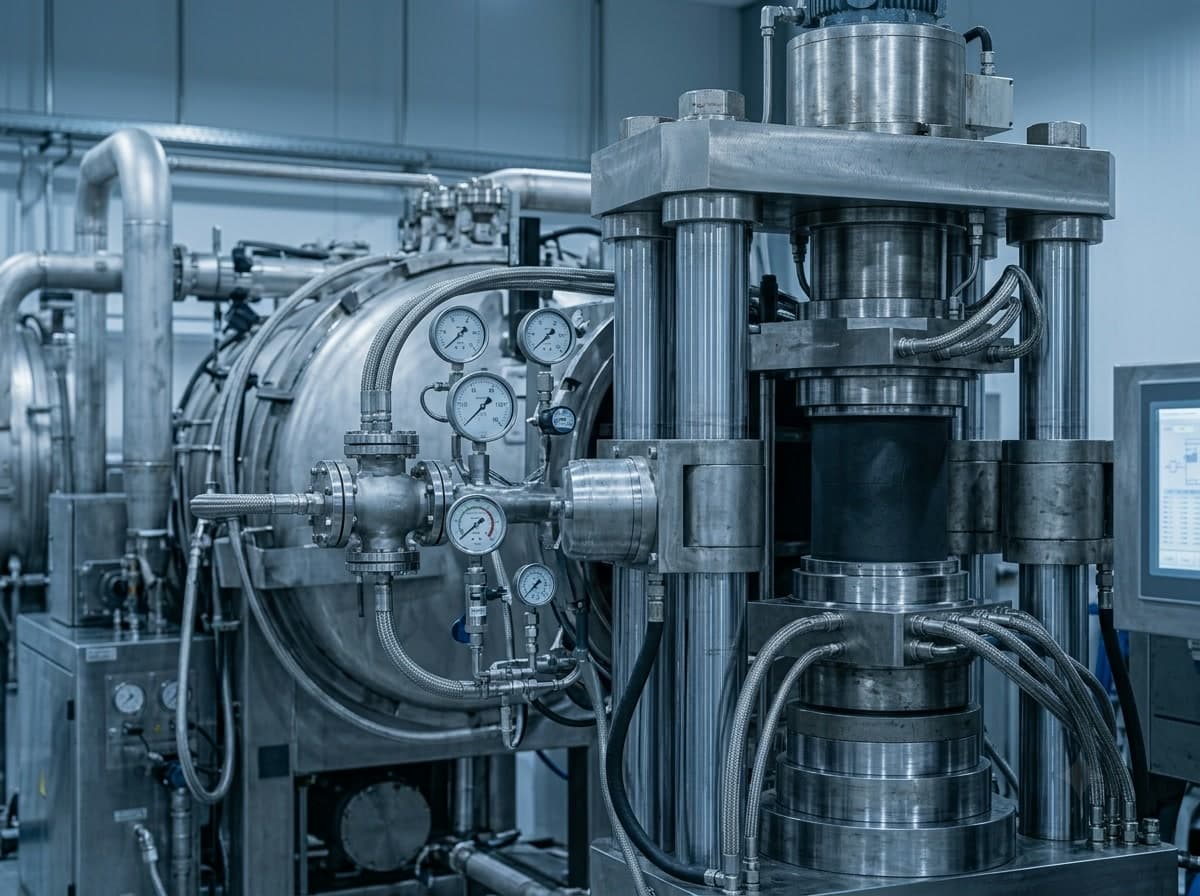 Vacuum Hot Pressing Sintering process scene